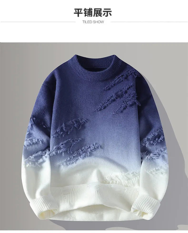 Winter Sweaters for male men thick O-neck sweater men Student youth sweaters autumn Men's wool Casual Knitwear Pullover