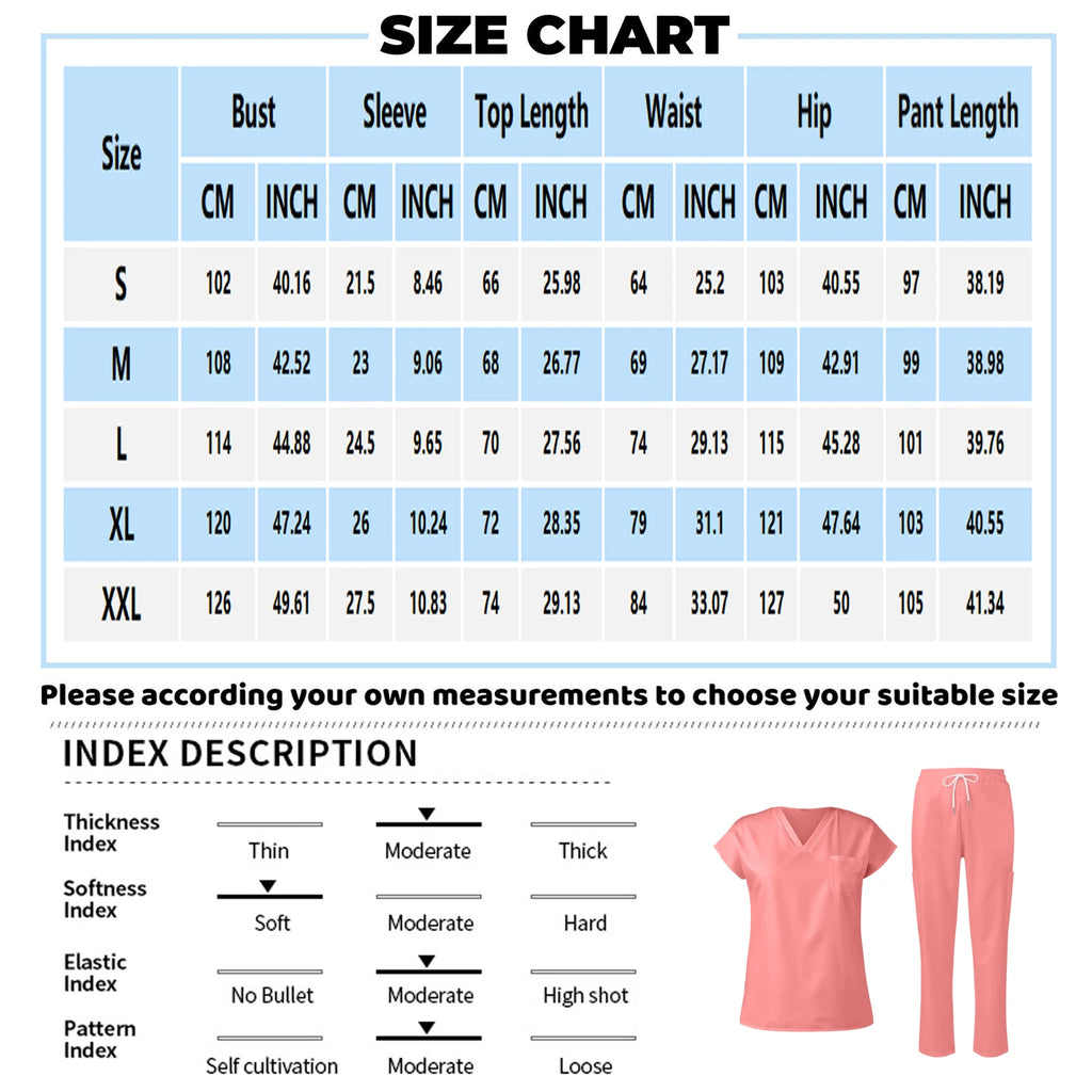 Scrubs Medical Uniform Women and Man Scrubs Set Medical Scrubs Top and Pants