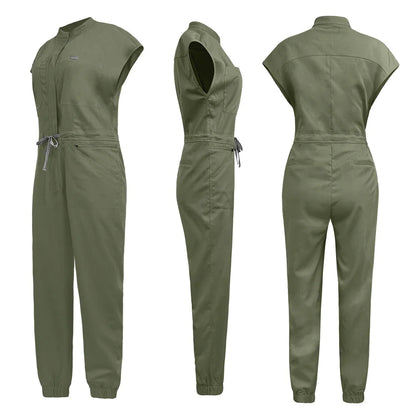 New Nurse Clothing Jumpsuits Medical Surgical Coverall Uniforms Beauty Salon SPA Clinic Pet Scrub Workwear High Quality Bodysuit