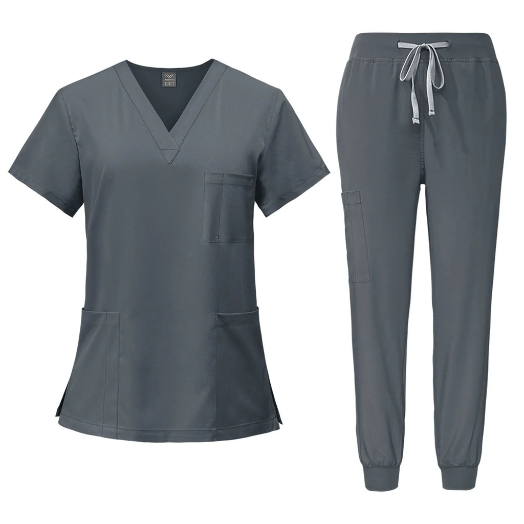 Nursing Beauty Salon Work Clothes Short sleeved Health Services Nursing Suits Summer Fashion Pet Surgical Doctor Costume Women