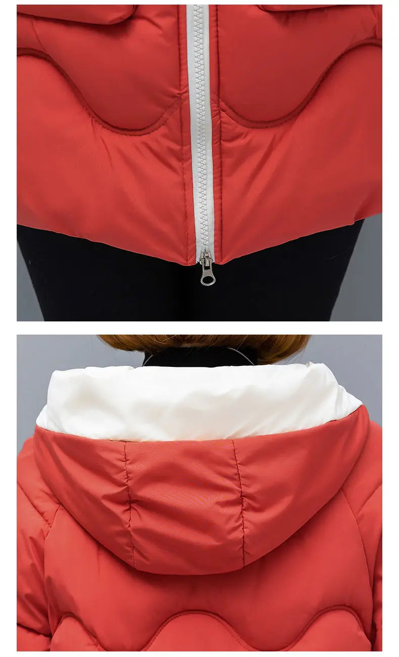 Long Winter Jacket Women Down Cotton Coats New Cotton Padded Puffer Parka Coat Women Hooded Outwear Thicken Warm Jacket 4XL