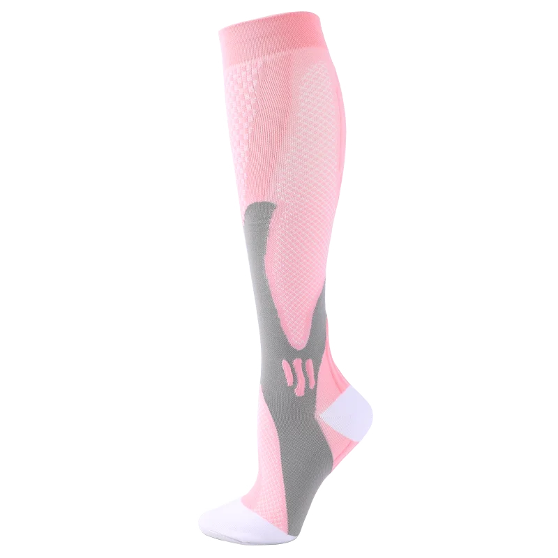 Compression Stockings Blood Circulation Promotion Slimming Compression Socks Anti-Fatigue Comfortable Solid Color Socks