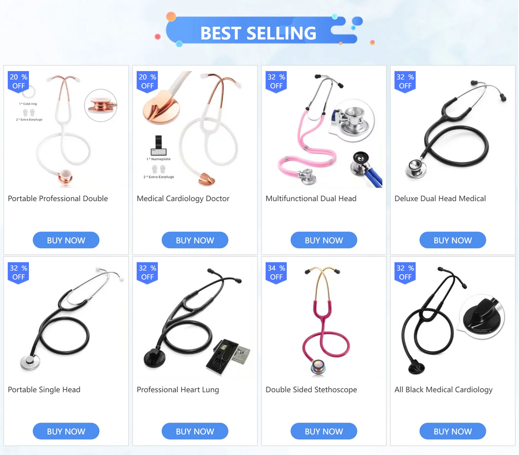 Single Head Medical Stethoscope Doctor Professional Phonendoscope Cardiology Medical Equipment Medical Device Vet Nurse
