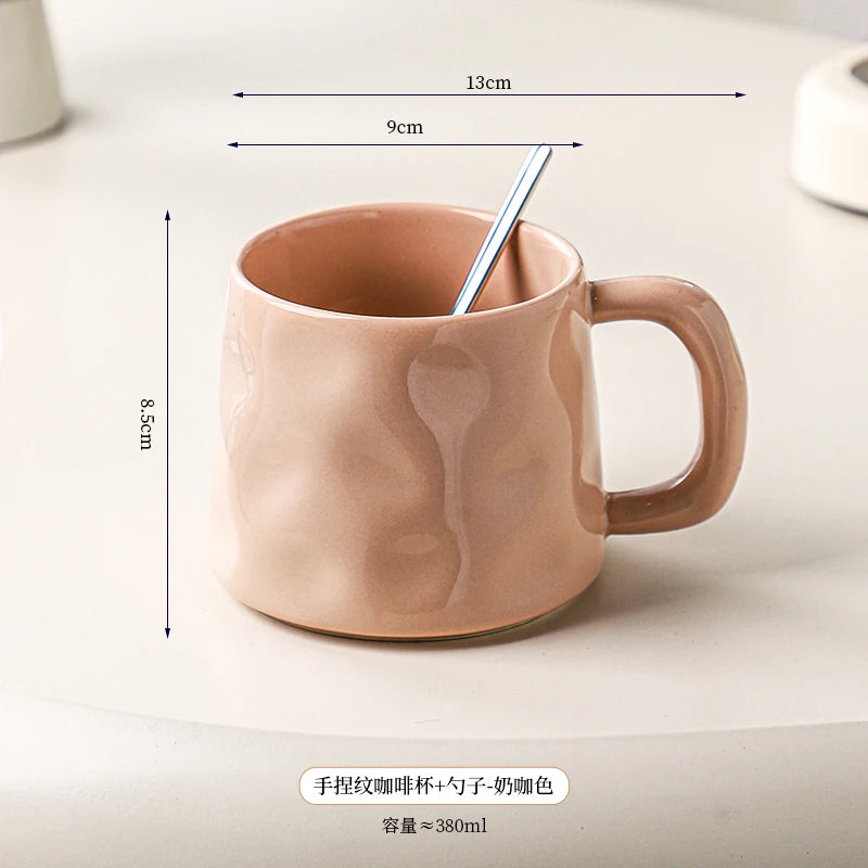 High-value Coffee Cups Large-capacity Mugs for Household Use, Afternoon Tea Cups, High-quality Coffee Special Cups, Lattes.