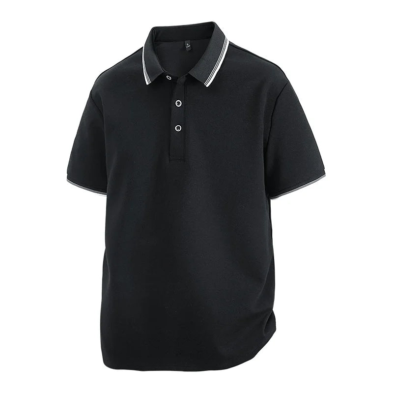 Oversized Men 7XL Polo Shirt 8XL 2025 Summer 95% Cotton Breathable Short Sleeve Collar Business Shirt Golf Man Top Clothes
