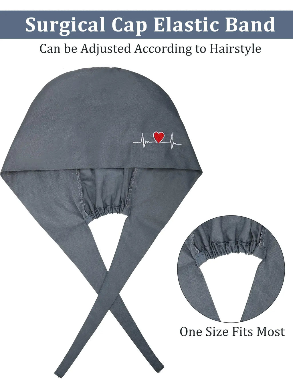 Solid color scrub cap with button pet grooming working Caps surgical cap Lab work hat womens Scrub hats nurse accessories