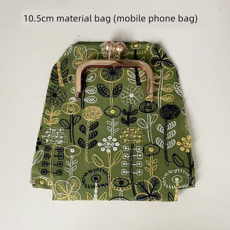 Machine Embroidery Extended Mobile Phone Bag Fabric