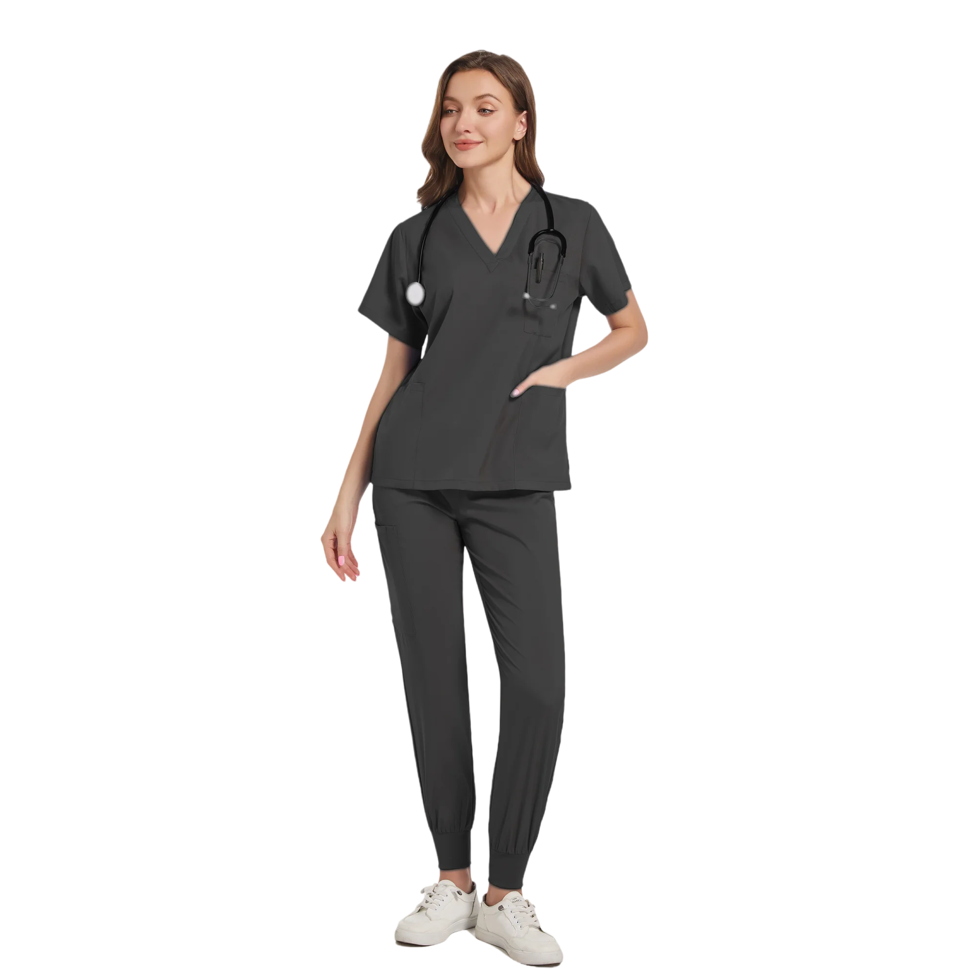 Women Scrub Set Surgical Nursing Scrub Sets Hospital Uniform Medical Factory Wholesale Uniforms Womens Custom Scrubs