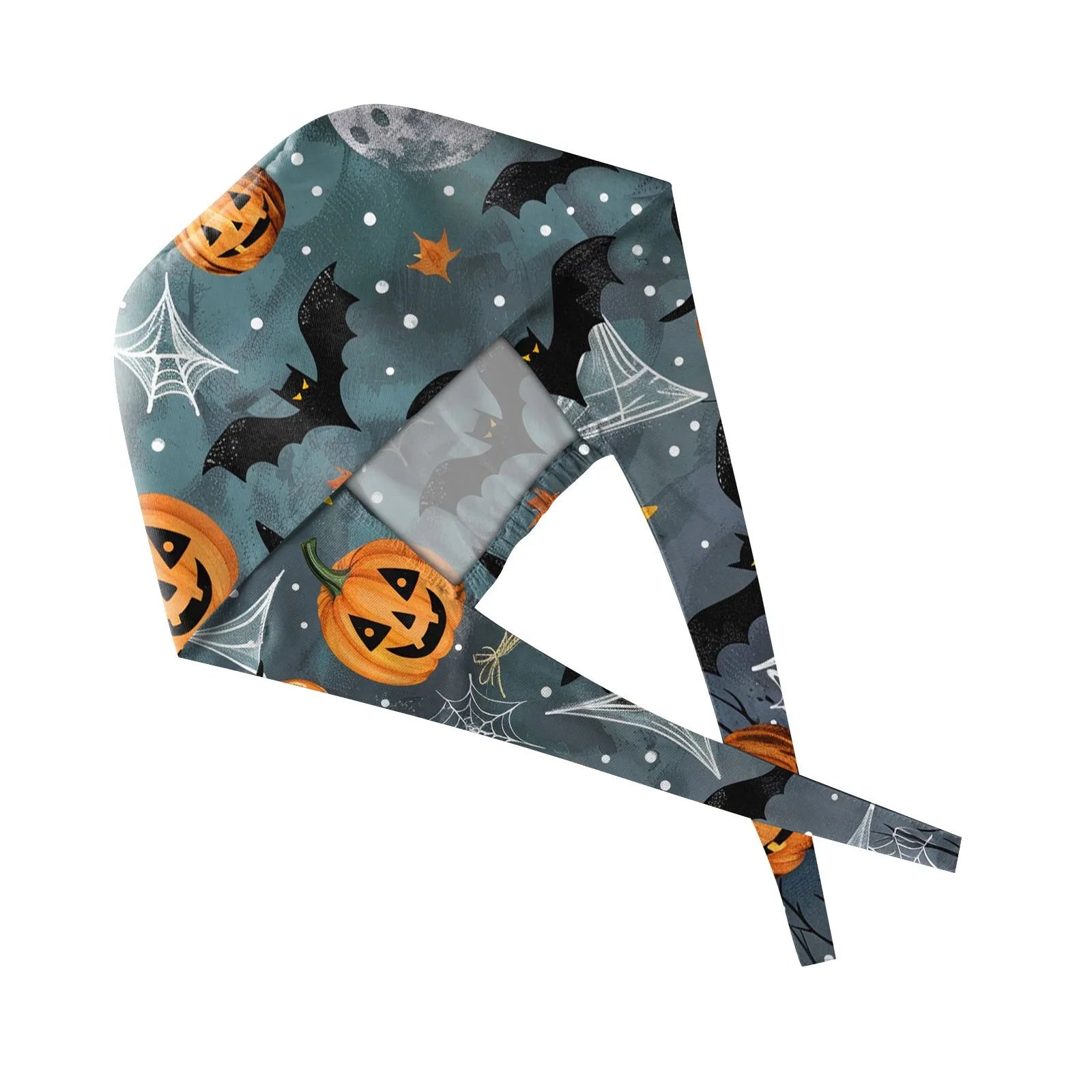 Halloween Scrub Cap Printed Adjustable Cotton Beauty Salon Surgeon Dental Clinic Nursing Hat Women Men Surgical Caps Wholesale
