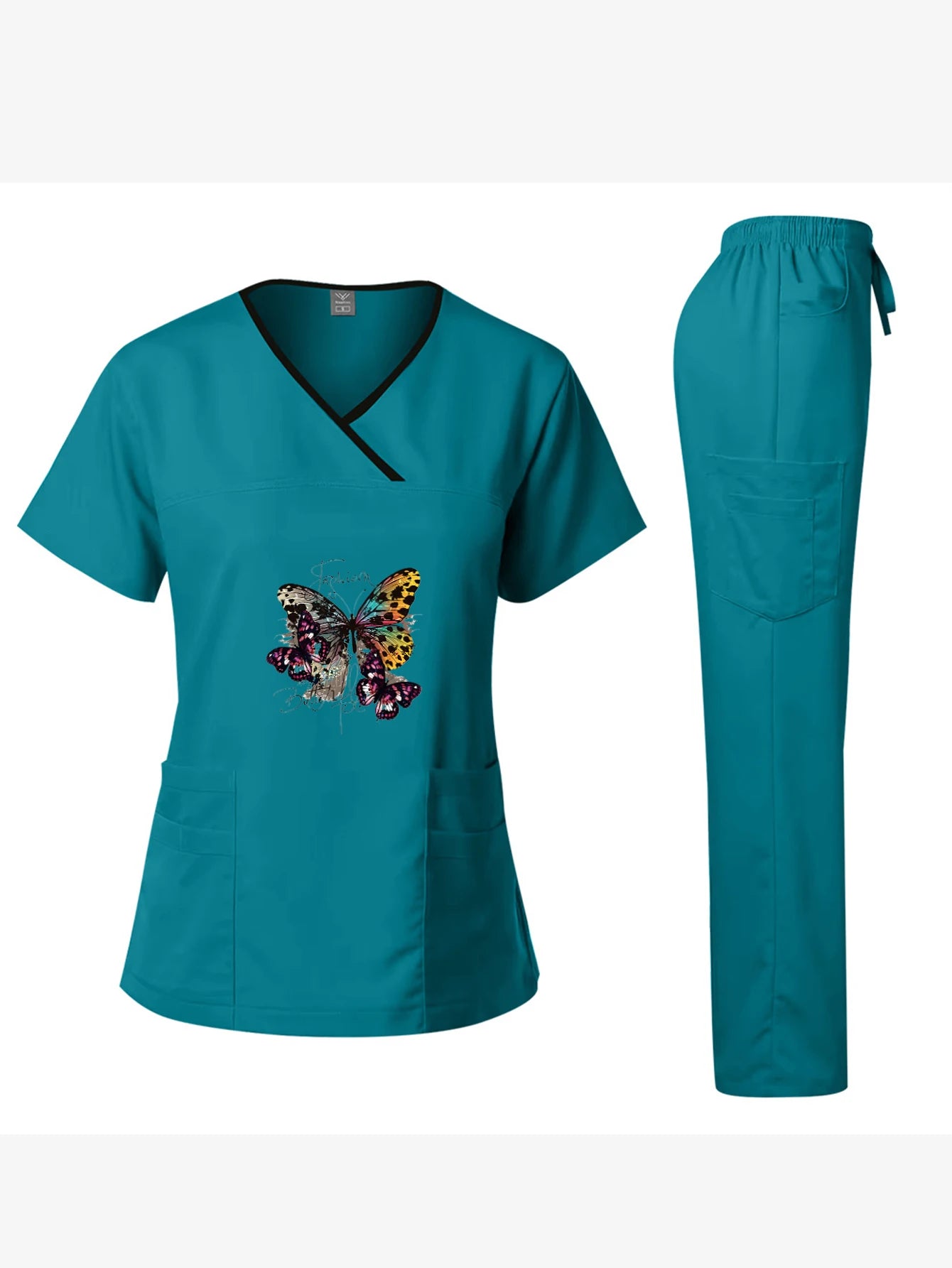 Elite Surgical Scrub Set: Quick-Dry Short-Sleeve Split Uniform | Performance Medical Gear for Dental Surgeons & Lab Technicians