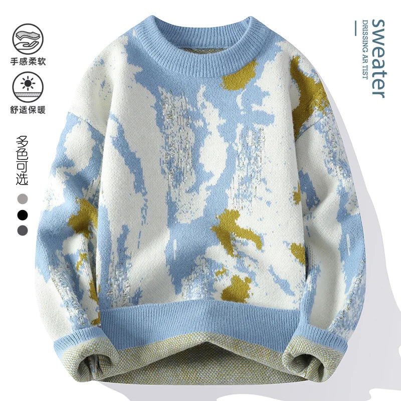 winter Men's Fashion casual Round Neck Warm sweater slim fit Sweaters Men sweater male Thicken Warm wool pullovers