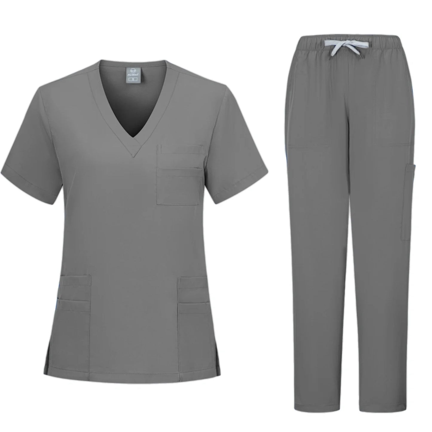 Doctor Nursing Uniforms Multicolour Jogger Suit V-neck Tops Pocket Pants Nurse Scrubs Set New Medical Clinical Clothes Women Men