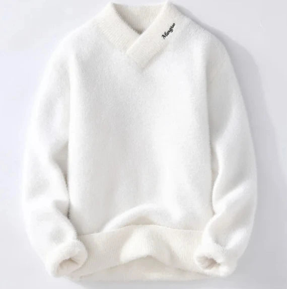 Sweaters men winter style mens warm sweater V-neck men sweaters autumn Men's wool pullovers men full size M-XXXL