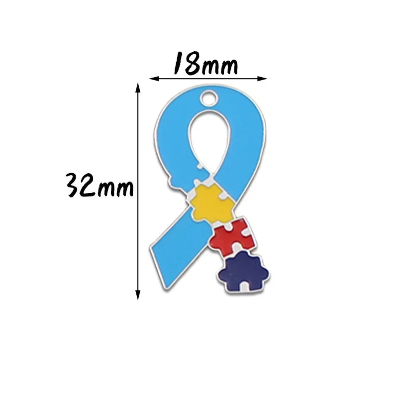 1 Pcs Autism Awareness Pin Autism Pins Lapel Pin Multi Color Autism Puzzle Piece Brooches Pins for Backpacks Sleeves Awareness