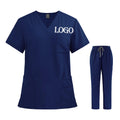 Elastic Scrubs Set Hospital Surgical Scrubs Tops Pants Nurse Nursing Workwear Doctors Clothes Medical Accessories Uniform Unisex