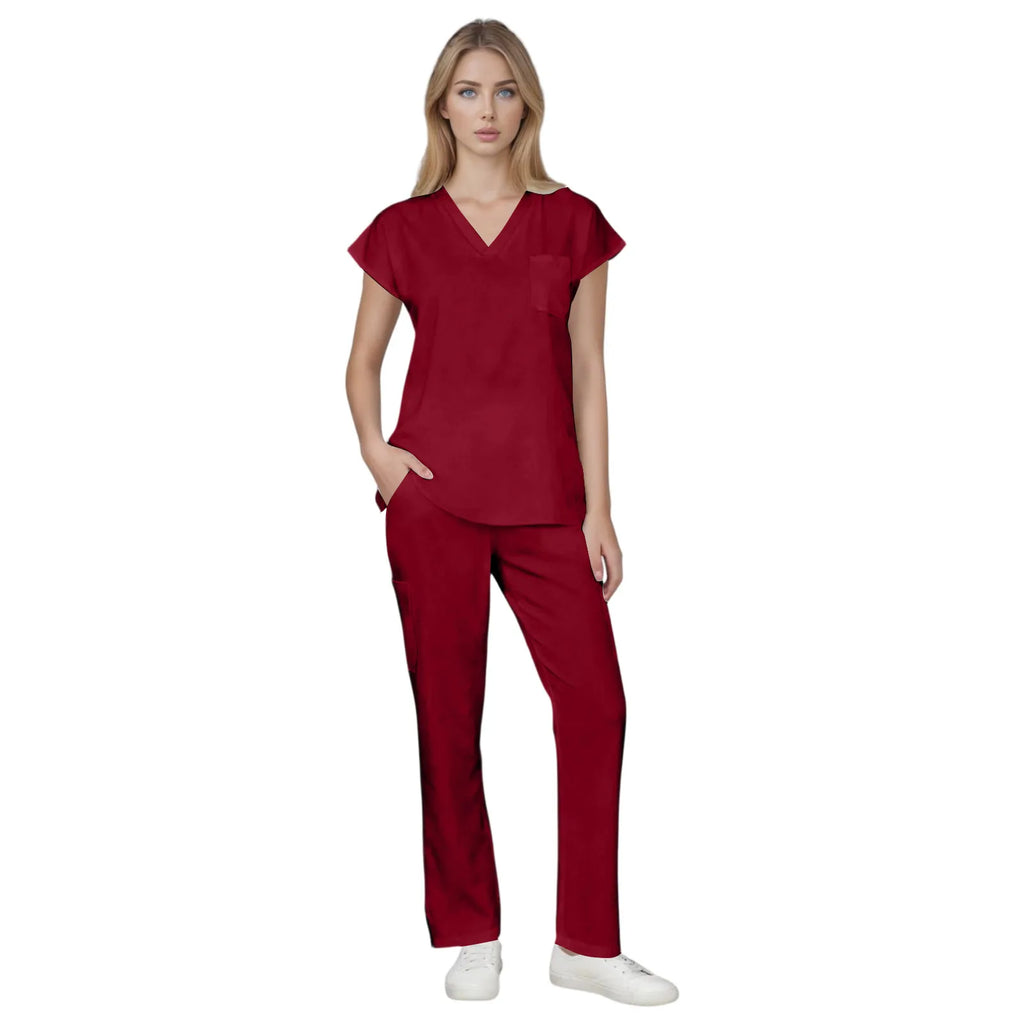 Scrubs Medical Uniform Women and Man Scrubs Set Medical Scrubs Top and Pants