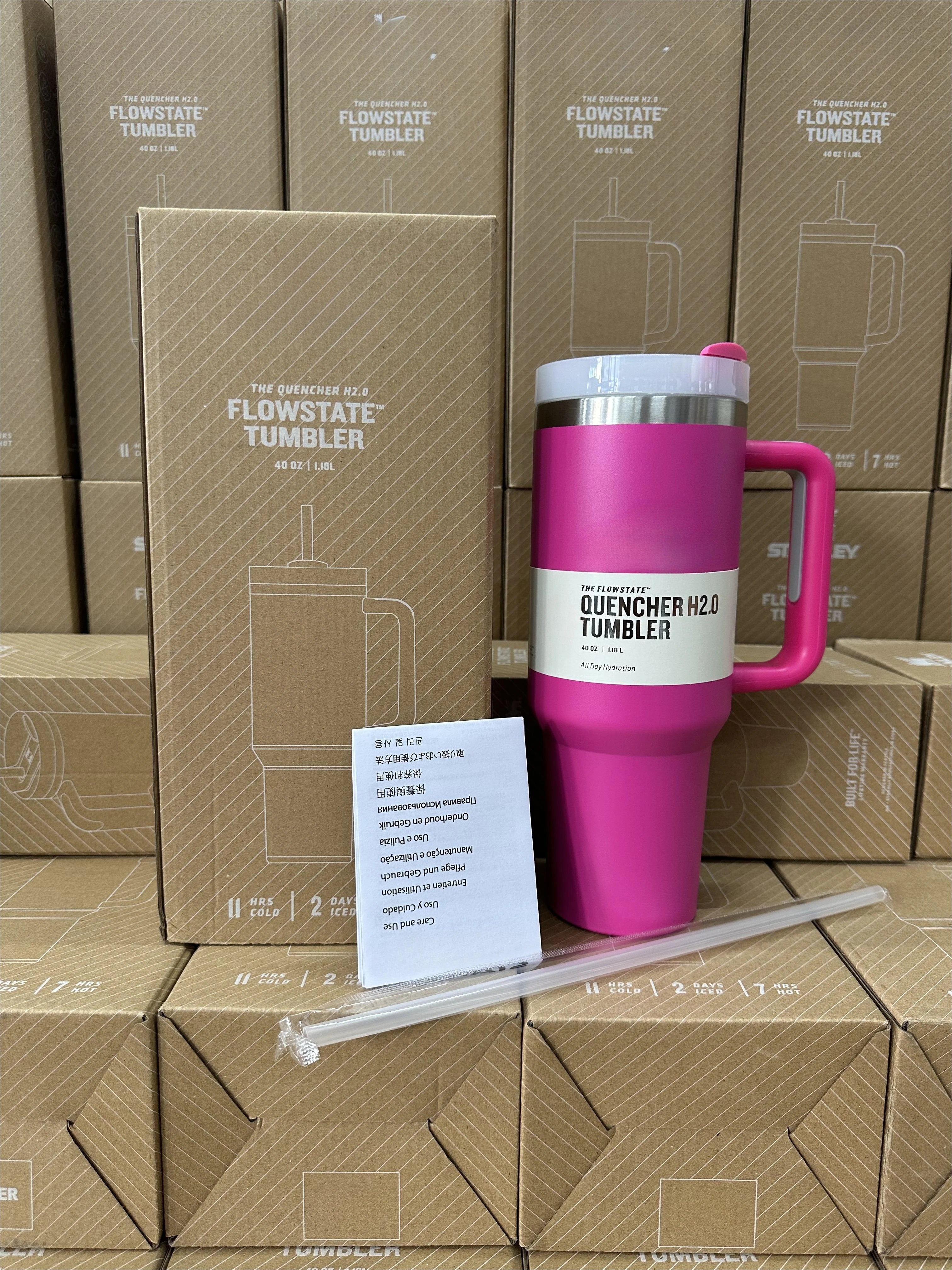 40oz Stainless Steel Vacuum Mug Double-Wall Insulated Travel Cup with Handle Straw Lid for Hot And Cold Beverages
