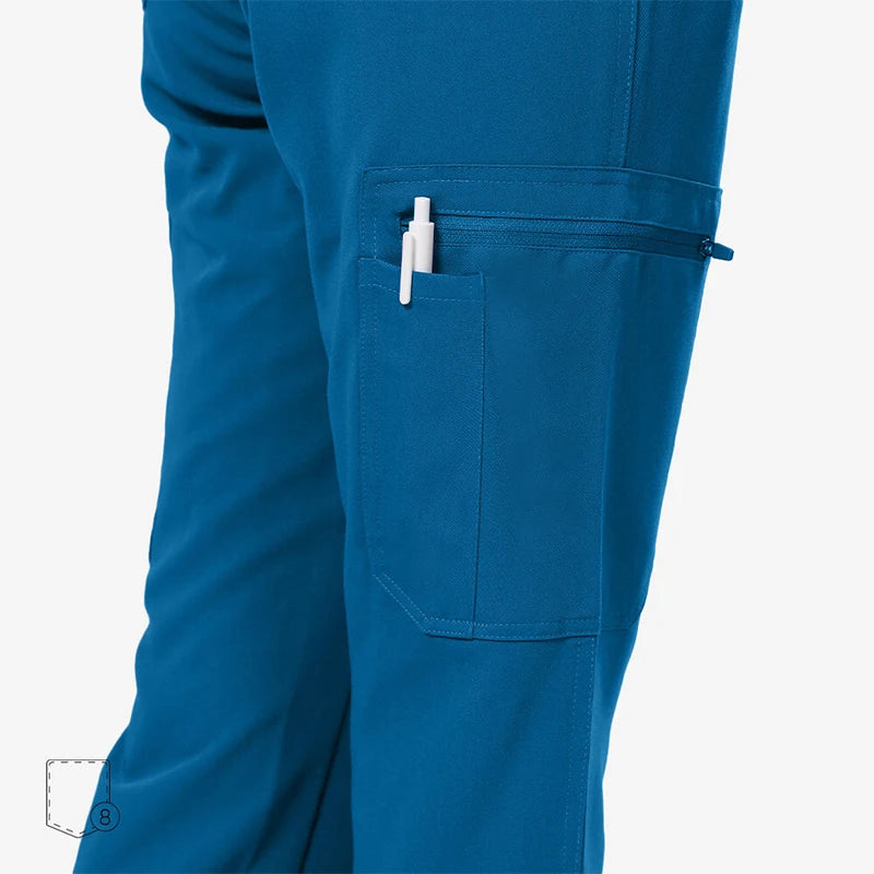 Premium Women's Scrub Sets Mandarin Collar Nurse Uniform Doctor Clothes Tunic Jogger Pant Surgical Scrubs Outfit 10 Pockets S180
