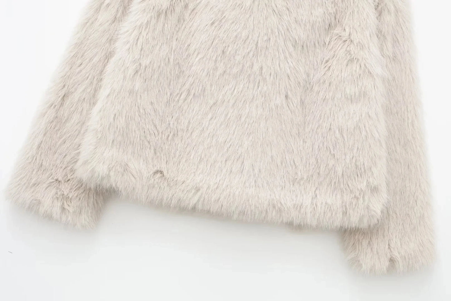 Winter Coats For Women Fashion New Faux Fur Long Sleeves Loose Coat Female Versatile High Street Women's Cardigan