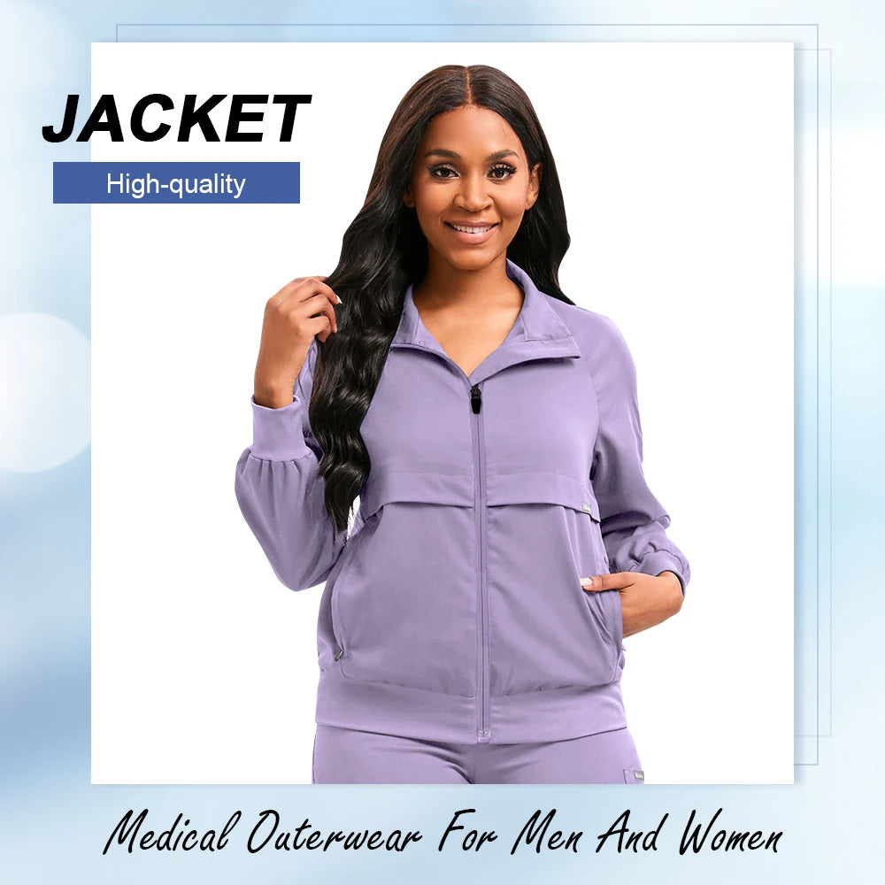 Wholesale Price Medical Scrub Uniform Jacket Women Men Dental Scrub Healthcare Uniform Beauty Salon Manicurist Cleaning Wear New