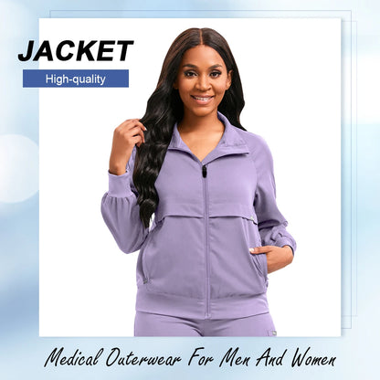 Wholesale Price Medical Scrub Uniform Jacket Women Men Dental Scrub Healthcare Uniform Beauty Salon Manicurist Cleaning Wear New