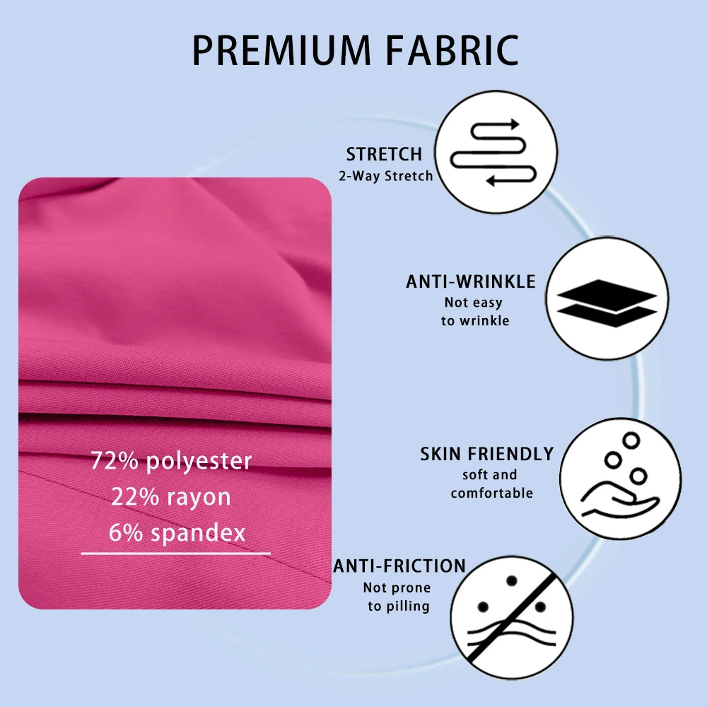 Women Men's Spring Autumn Soft Long Sleeve Jacket Medical Clinical Nurse Coats Hospital Pharmacy Work Top Pocket Dentist Outwear