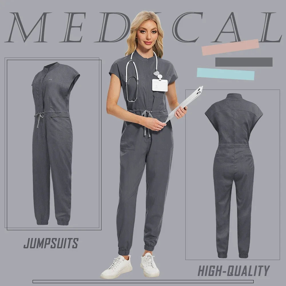 Hospital Nurse Uniform Doctor Dentist Overalls Jogger Pants Jumpsuits Beauty Spa Nursing Clothes Medical Workwears Clinical Wear