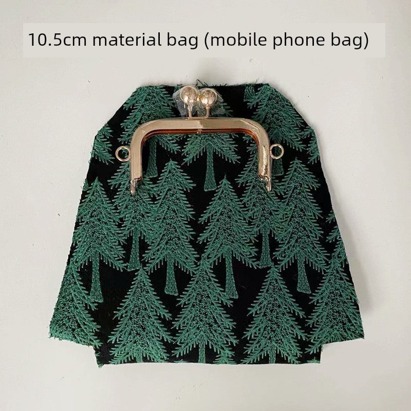 Machine Embroidery Extended Mobile Phone Bag Fabric