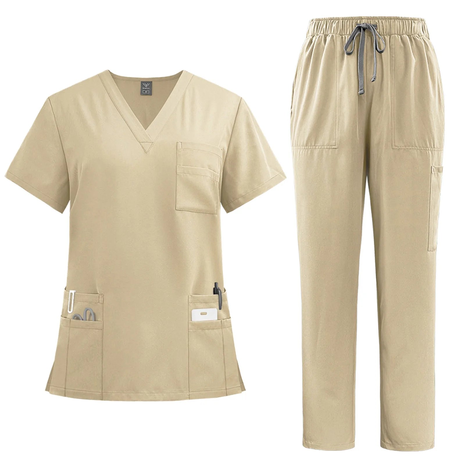 New Hospital Medical Scrub Suits Uniform Women Men Scrubs Set Beauty Work Clothes Nurse Accessories Dental Surgery Suit