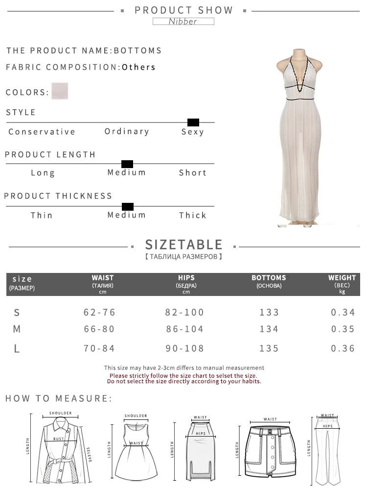 Nibber Sexy Elegant Halter Dress Women Summer Backless Lace-Up Color-Block Sleeveless Trendy Nightclub Wild Fashion Clothing