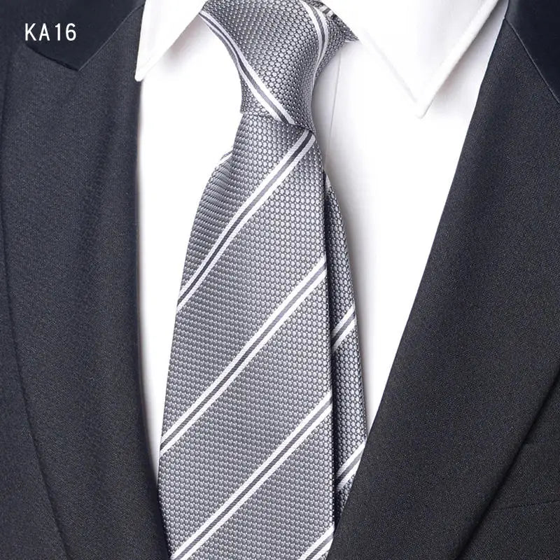 High Quality Handcrafted 9cm Wide Edition Cravat Blue Light Gray Striped Tie For Men's Business Attire Suit Commuting Necktie