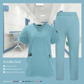 Pet Grooming Institutions Scrub Set Unisex V-Neck Beauty Salon Work Clothes Spa Uniforms Dentistry Surgical Scrub Tops Pants Set