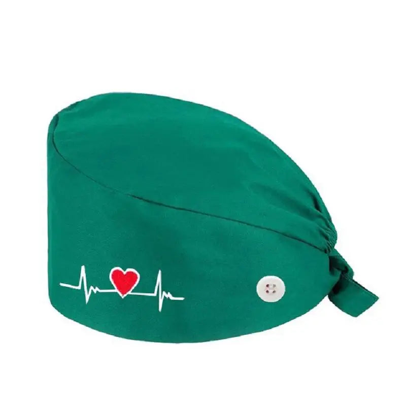 Solid color scrubs caps with button Pet Grooming Agency Work Scrubs Beauty Work Hats Lab nursing scrubs cap gorro enfermera