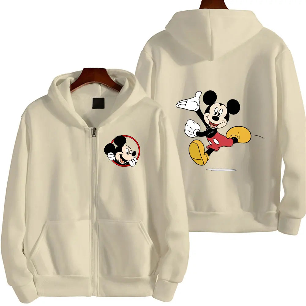 Womens Disney Mickey Mouse Graphic Sweatshirt All Items Buy 1 Authentic and Free Shipping Clothes Y2K Woman Winter Hoodie Jacket