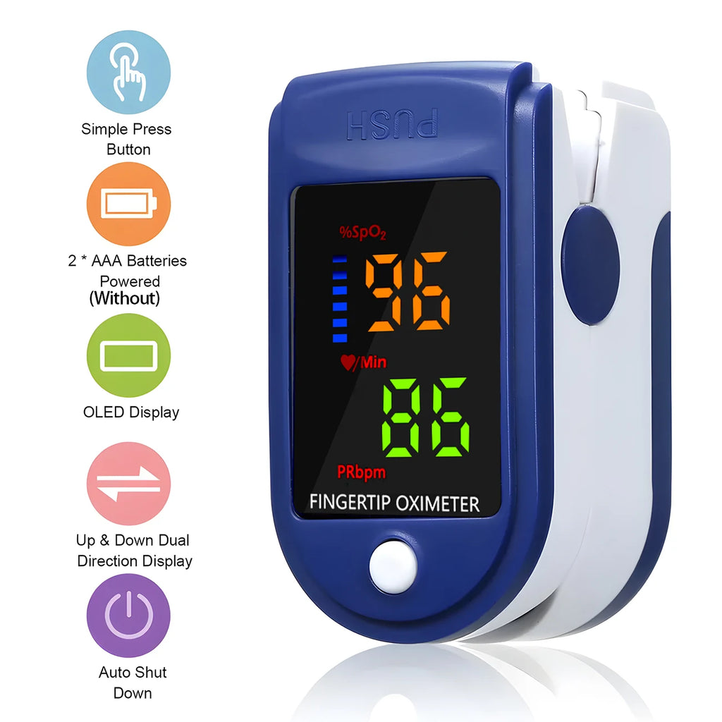 Non-Contact Temperature IR Thermometer Body Fast Measure Digital Fever Thermometer OR Portable Fingertip Blood Oxygen Oximeter