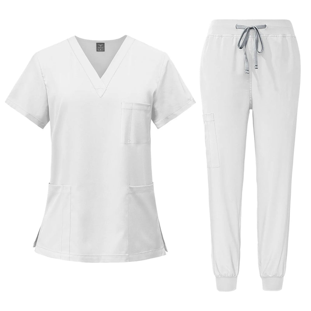 Nursing Beauty Salon Work Clothes Short sleeved Health Services Nursing Suits Summer Fashion Pet Surgical Doctor Costume Women