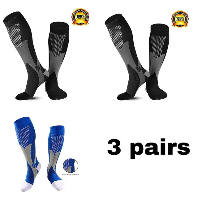 Dropship Compression Socks Knee High Running Men Women Socks Best For Athletic Nursing Outdoor Hiking Flight Travel Stockings