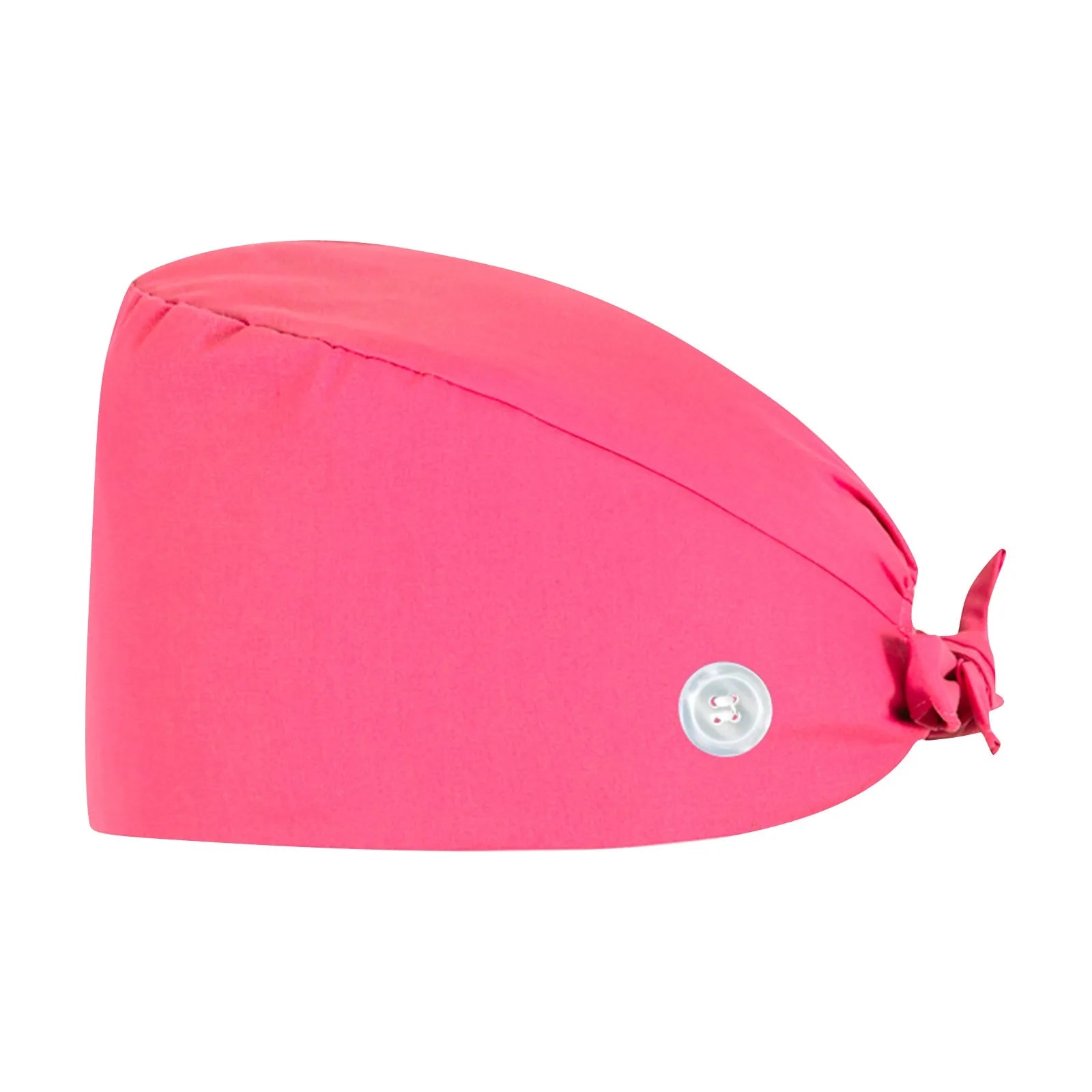 Fashion Solid Scrubs Hat Casual Unisex Scrub Cap With Button Medical Surgical Cap Hospital Beauty Store Uniform Accessories