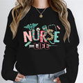 Woman Clothing Nurse Life Cartoon Classic Design Sweatshirts Nurse Gifts Autumn Hoodies Registered Nurse Gift Cartoon Sweatshirt