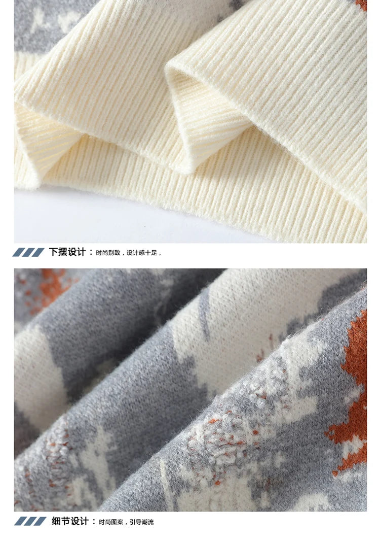 winter Men's Fashion casual Round Neck Warm sweater slim fit Sweaters Men sweater male Thicken Warm wool pullovers