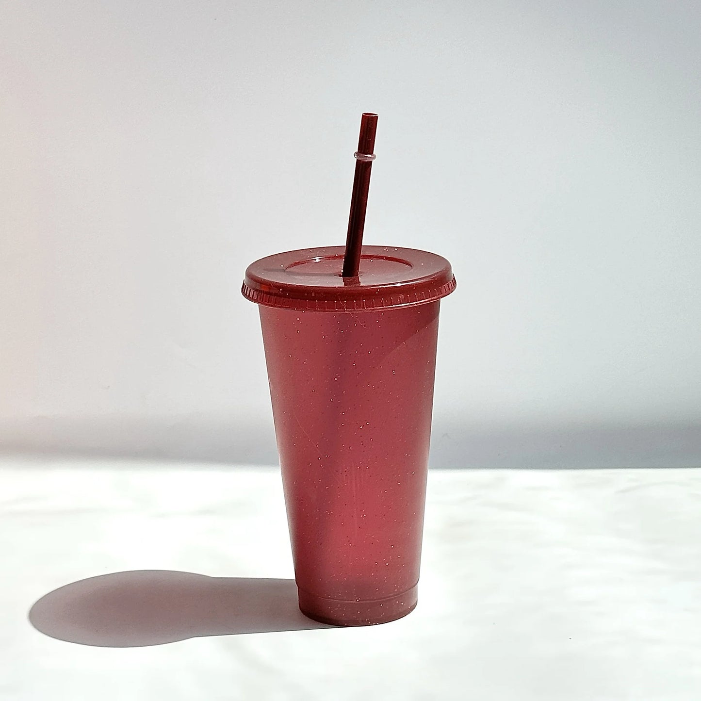 PlasticCupsWithLids And StrawsJuice Milk Tea Coffee CupsDrinking CupCold CupsColor Changing Cups, Glitter Cups ChangingPartyCups