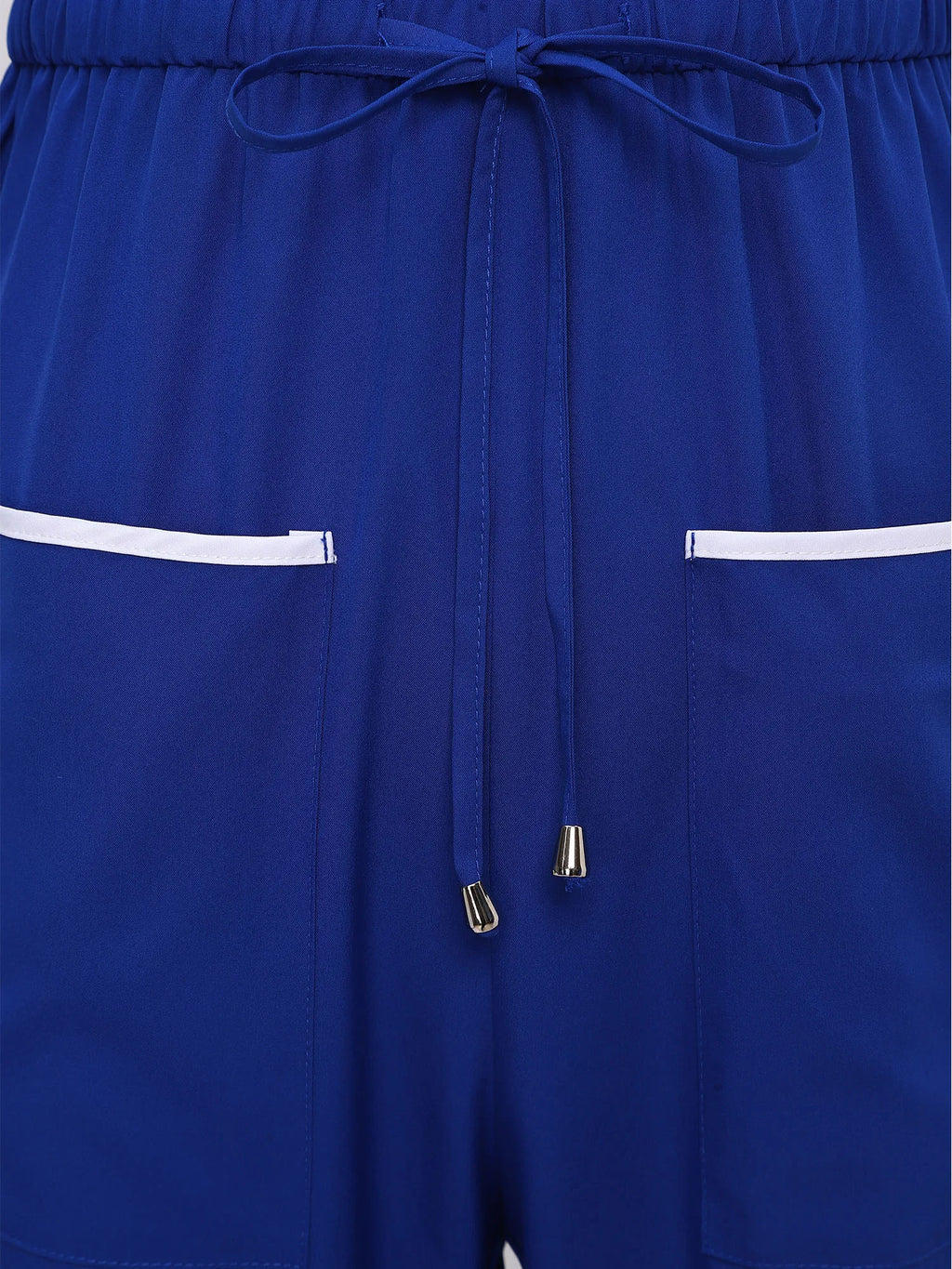 Women Scrub Jumpsuit Nurse Doctor Medical Esthetician Workwear Short Sleeve Multi-pockets Elastic Waist Jogger Pants Rompers