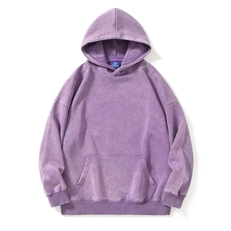 Autumn Winter Vintage Hoody Hoodies Men Hooded Hip Hop Streetwear Sweatshirts Couple Sports Solid Casual Sweatshirt Hoodie