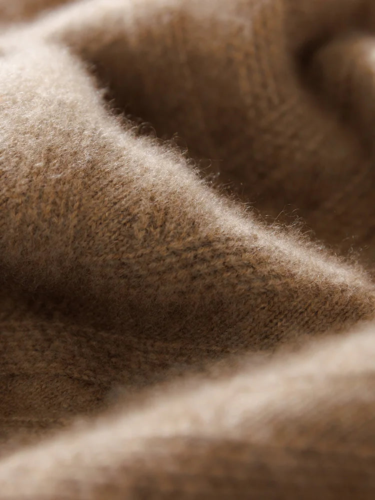Men's Cashmere Sweater Autumn Winter  O-neck Long Sleeve Pullover  Casual Clothing 100% Merino Wool high-end Knitwear Top