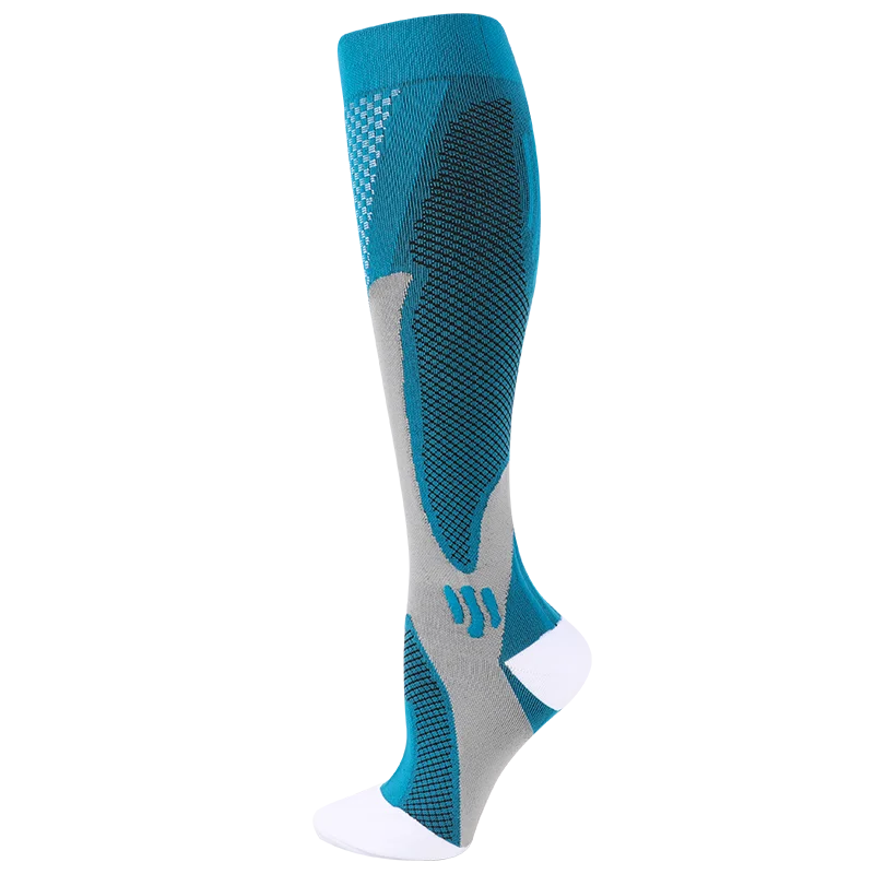 Compression Stockings Blood Circulation Promotion Slimming Compression Socks Anti-Fatigue Comfortable Solid Color Socks