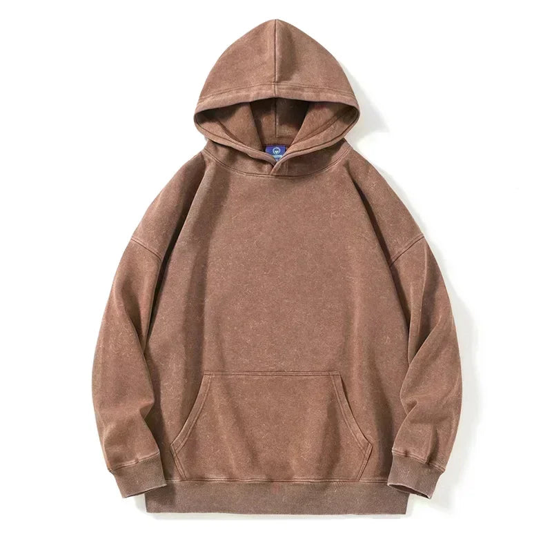 Autumn Winter Vintage Hoody Hoodies Men Hooded Hip Hop Streetwear Sweatshirts Couple Sports Solid Casual Sweatshirt Hoodie
