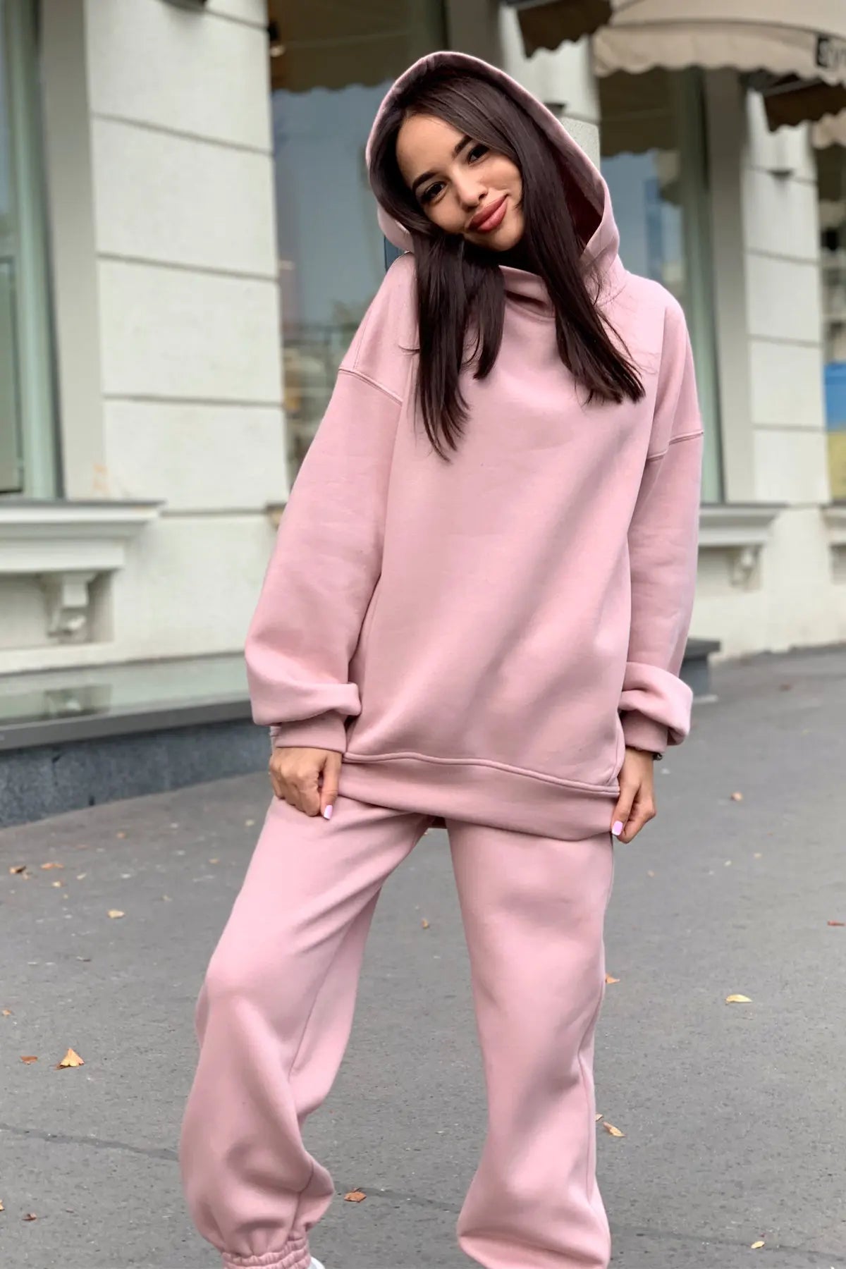 autumn tracksuit outfit set Women Two Piece Set hoodies Hooked Leisure Wide Leg Long Pants Sets Slim Fit Office Ladies Autumn