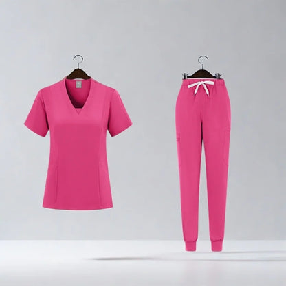 New Straight Pants Scrubs Set Medical Uniforms Stretch Tops with Pocket Nurse Uniform Surgery Suits Nursing Workwear Accessories