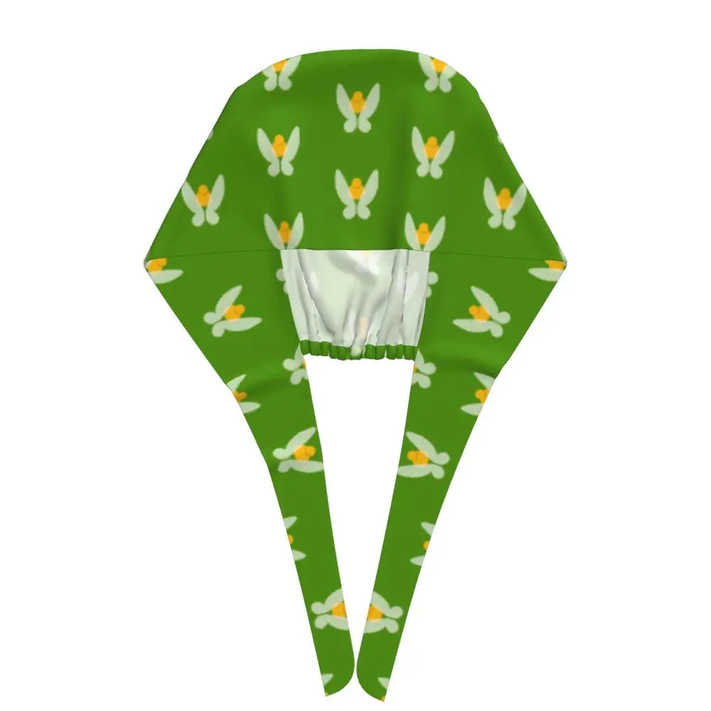 Custom Tinker Bell Breathable Nursing Work Cap Surgical Scrub Caps Unisex Nurse Medical Cap Cartoons Scrubs Hat Medical Surgical