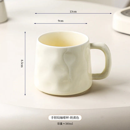 High-value Coffee Cups Large-capacity Mugs for Household Use, Afternoon Tea Cups, High-quality Coffee Special Cups, Lattes.